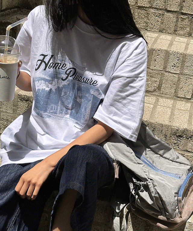 리지너 오버핏 프린팅 반팔 티셔츠(여름신상) - 3 color